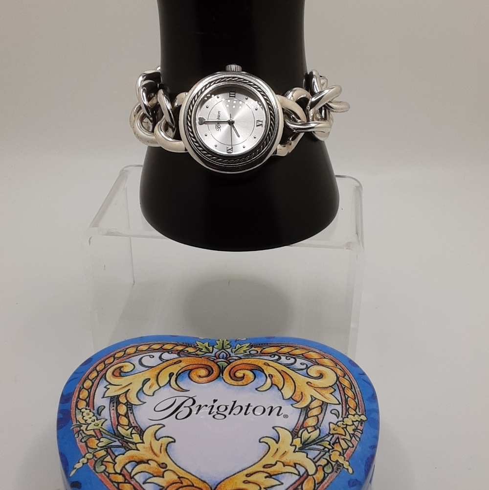 Brighton Modena Silver-plated Watch New Battery - Excellent Used Condition - Picture 2 of 12